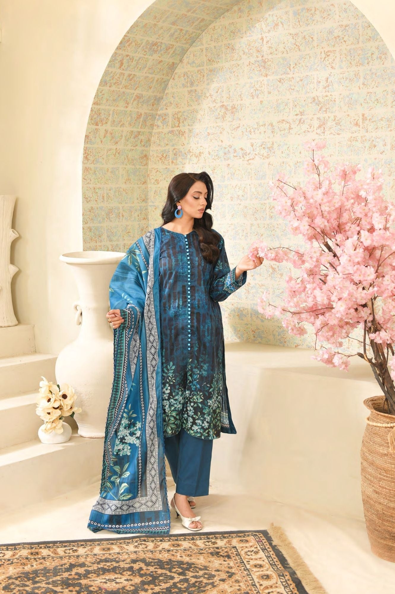 Reemse Digital Printed Lawn 3PC