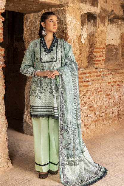 ( Bundle of 10 ) Lailama Printed Lawn 3-PC