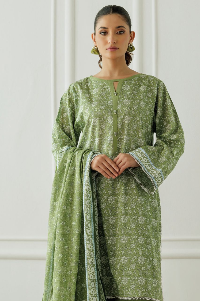 Orient Basic Printed Lawn 3PC
