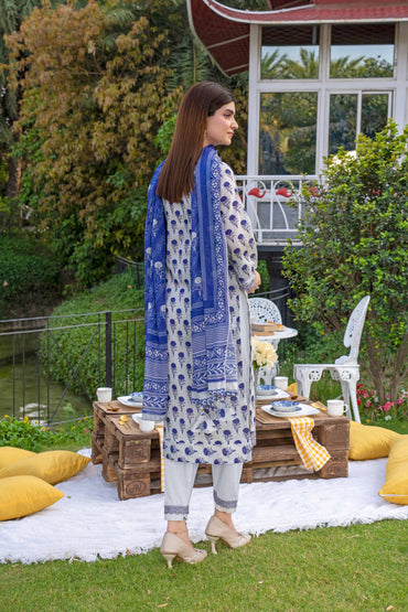 Wania Gold Printed Lawn 3PC