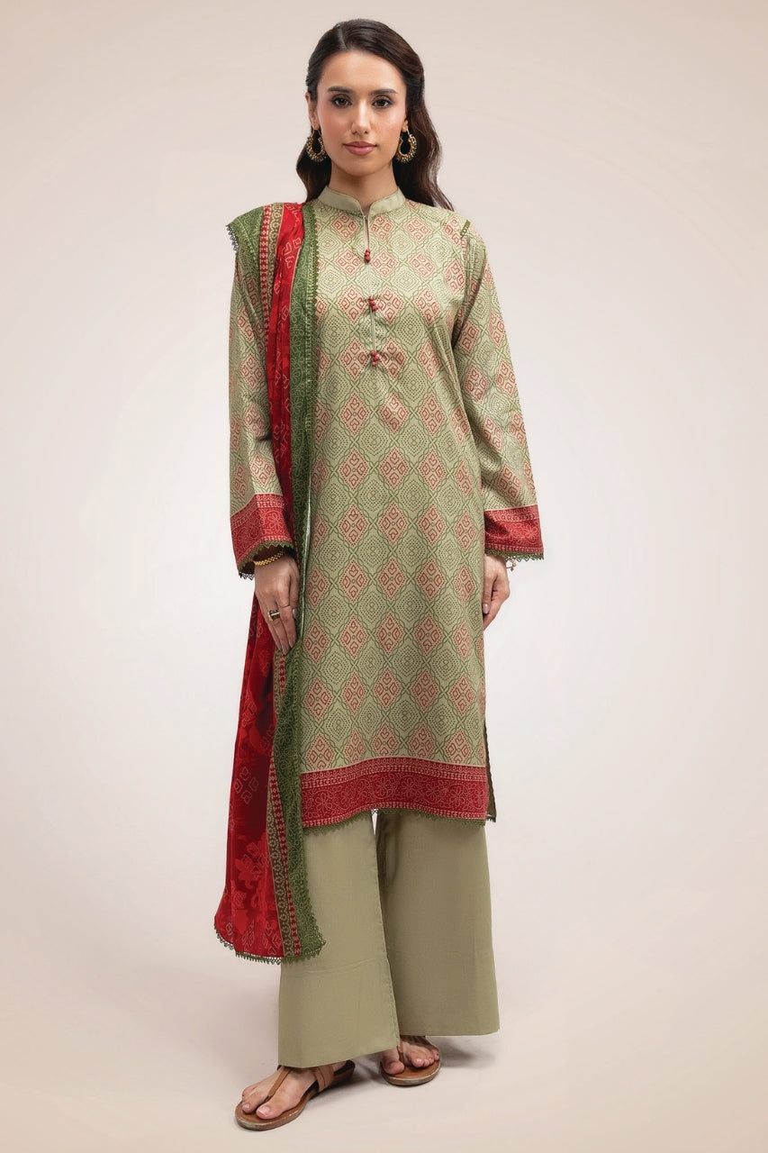 Raqs By Uneq Digital Printed Cotton Viscose 3PC