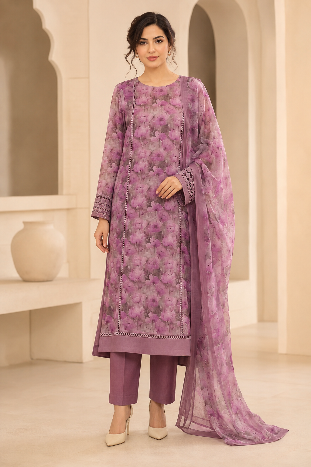 Bareeza Printed Tarkashi Lawn 3PC