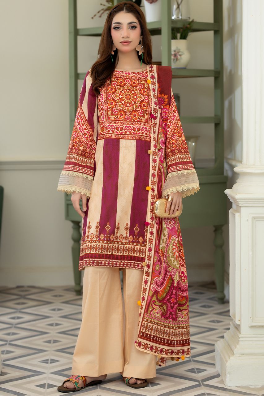 Tabasum By Paltar Premium Printed Lawn 3PC