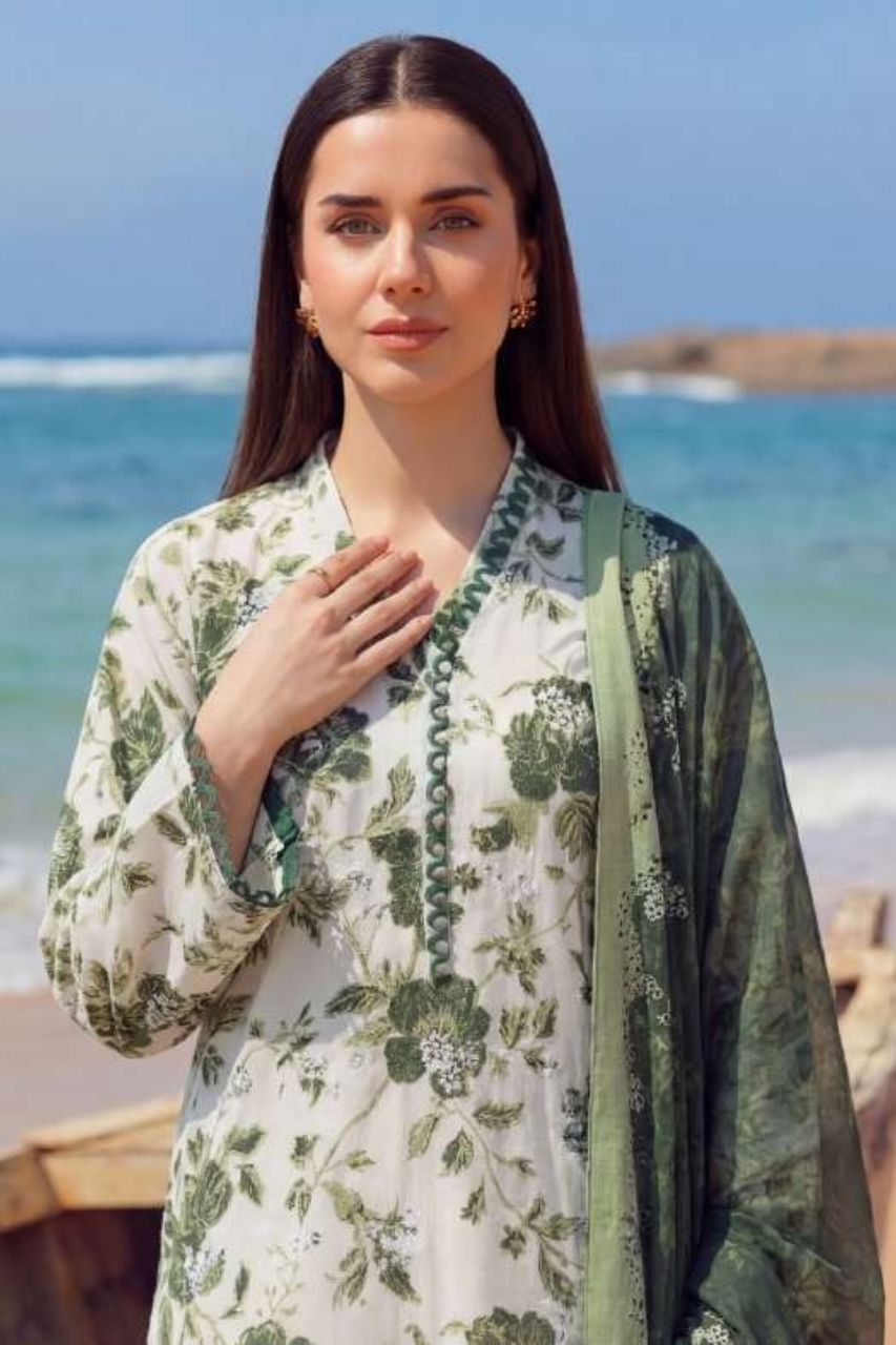 Umang By Motifz Schiffli Emb Lawn 3PC