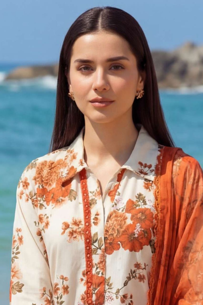 Umang By Motifz Schiffli Emb Lawn 3PC