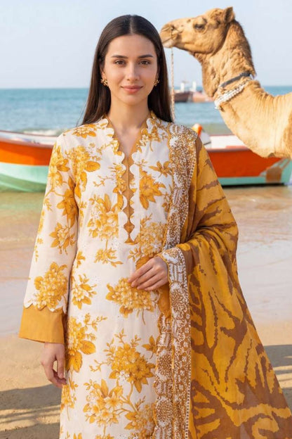Umang By Motifz Schiffli Emb Lawn 3PC