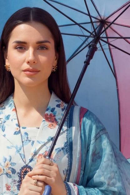 Umang By Motifz Schiffli Emb Lawn 3PC