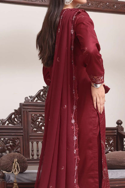 Meherma Luxury Embroidered Chickenkari Lawn 3PC