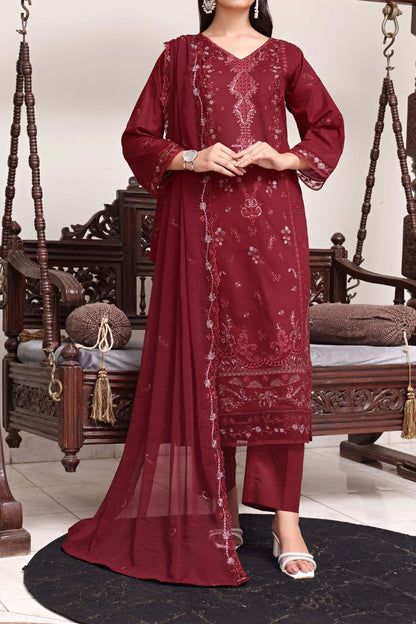 Meherma Luxury Embroidered Chickenkari Lawn 3PC