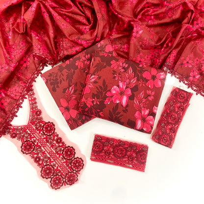 Mohagni Emb Khaddar With Patches 3PC