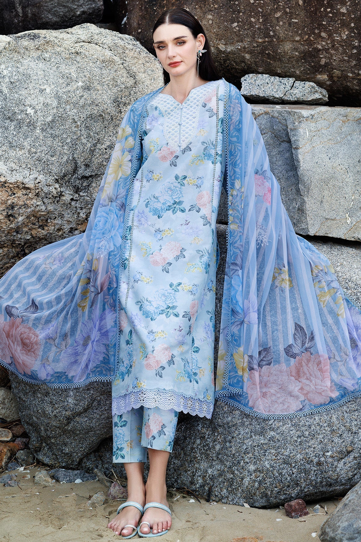 Farasha Digital Printed Lawn 2PC