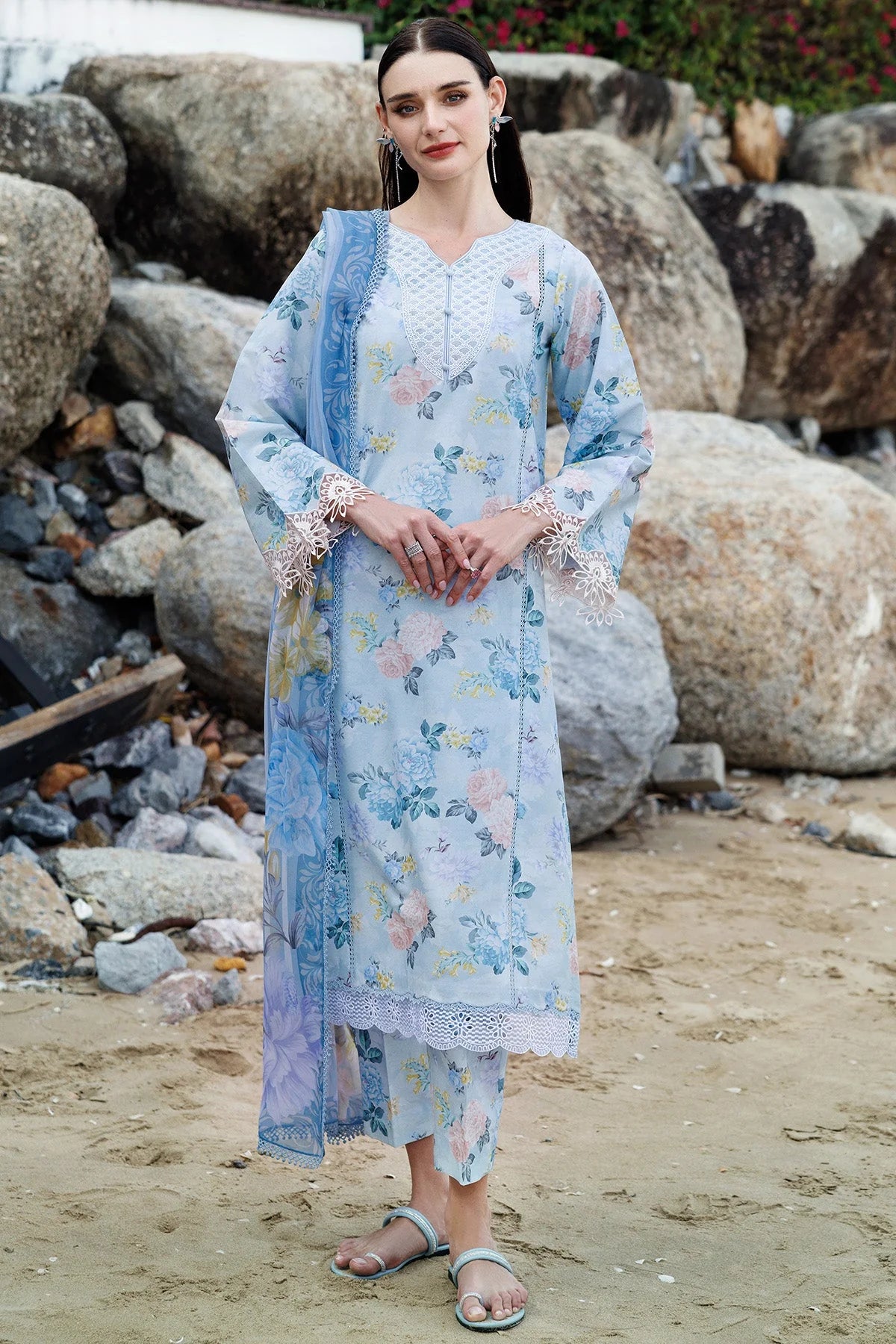 Farasha Digital Printed Lawn 2PC