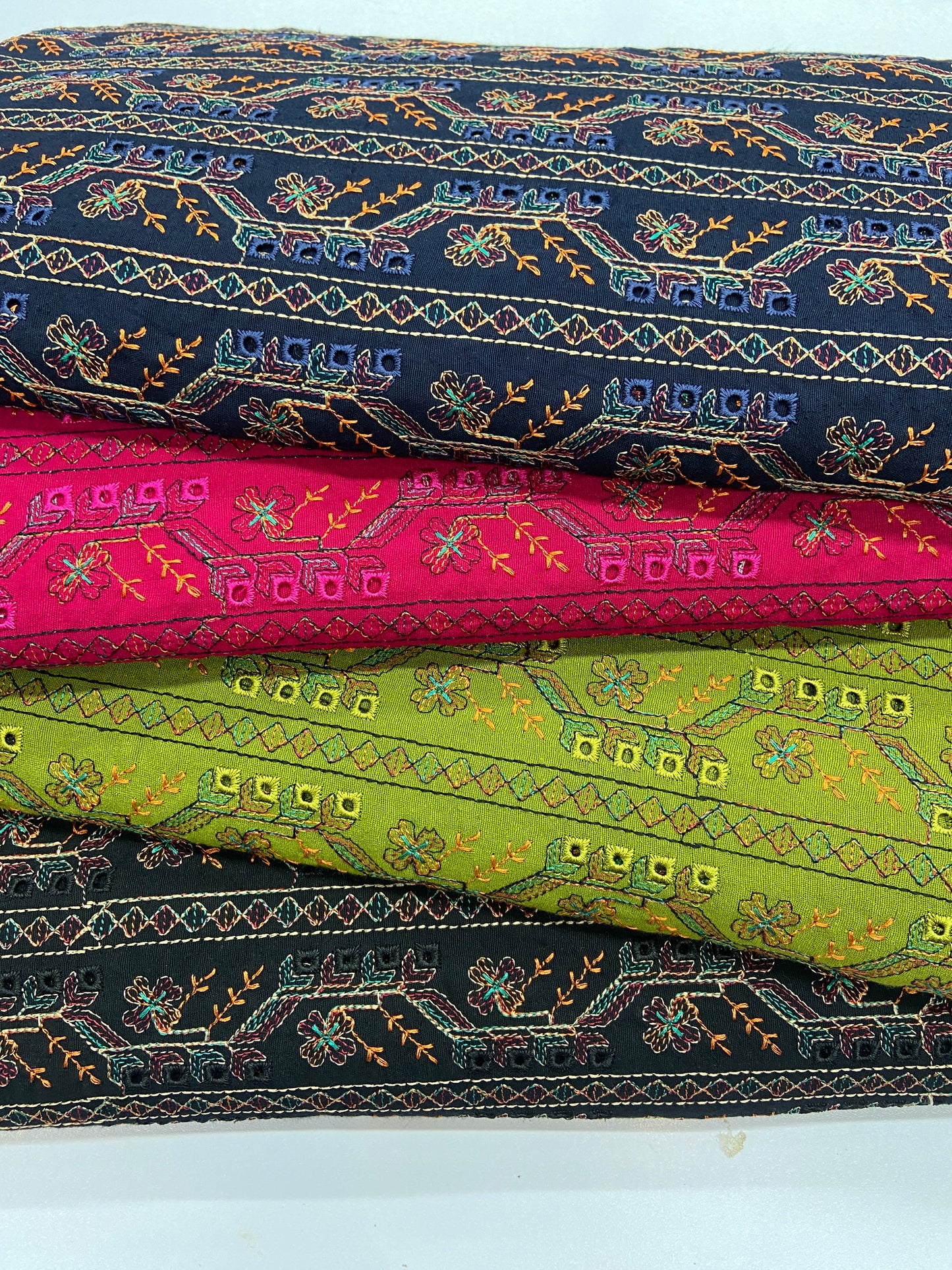 Pack of 4 – Bareeze Style Embroidered Karandi Fabric 2-PC