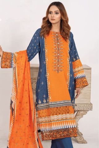 Gull-e-Noor By Anaya Noor Digital Print With Emb Patch Lawn 3-PC