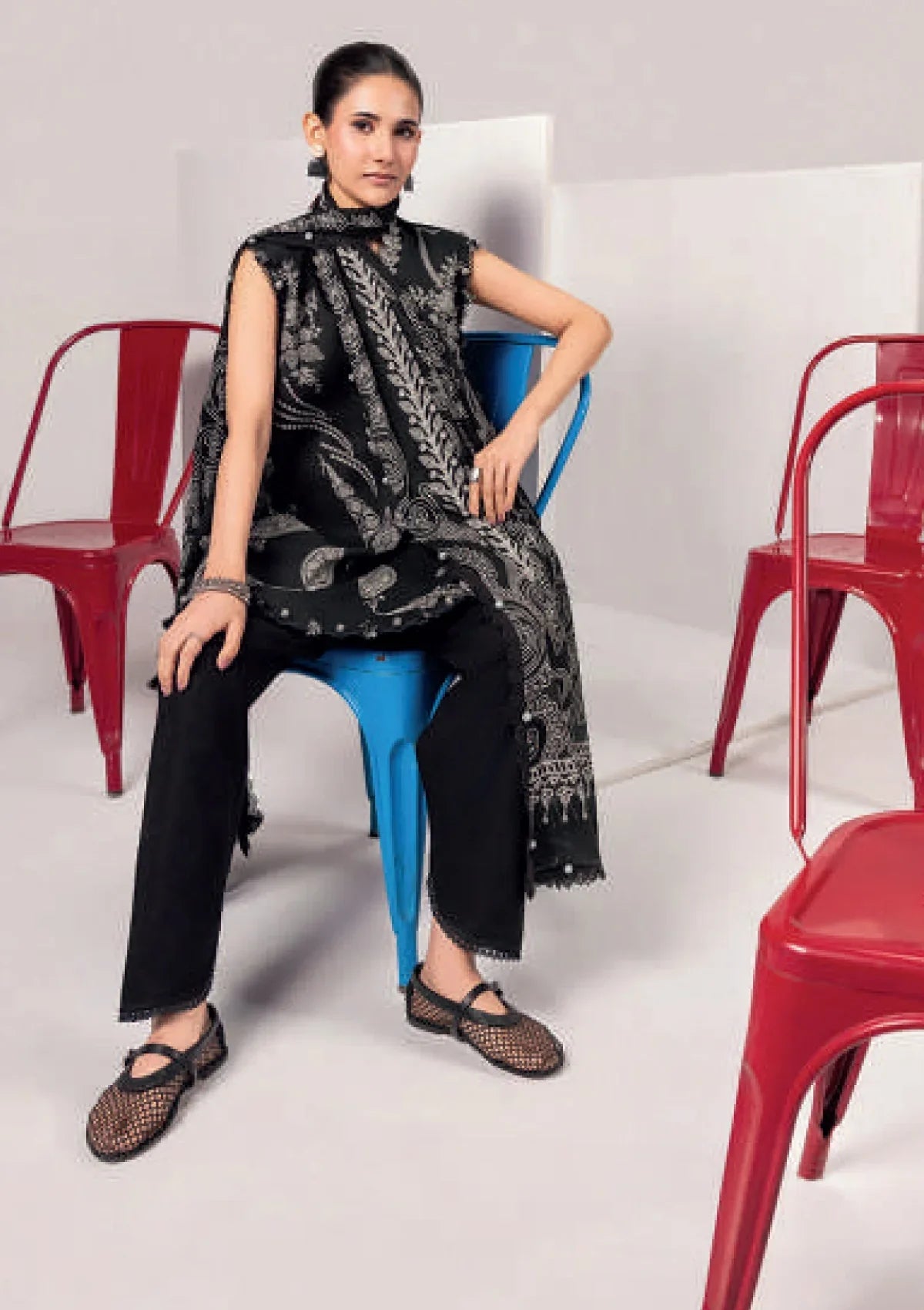 M/Basics By Maria B Digital Printed Lawn 3PC
