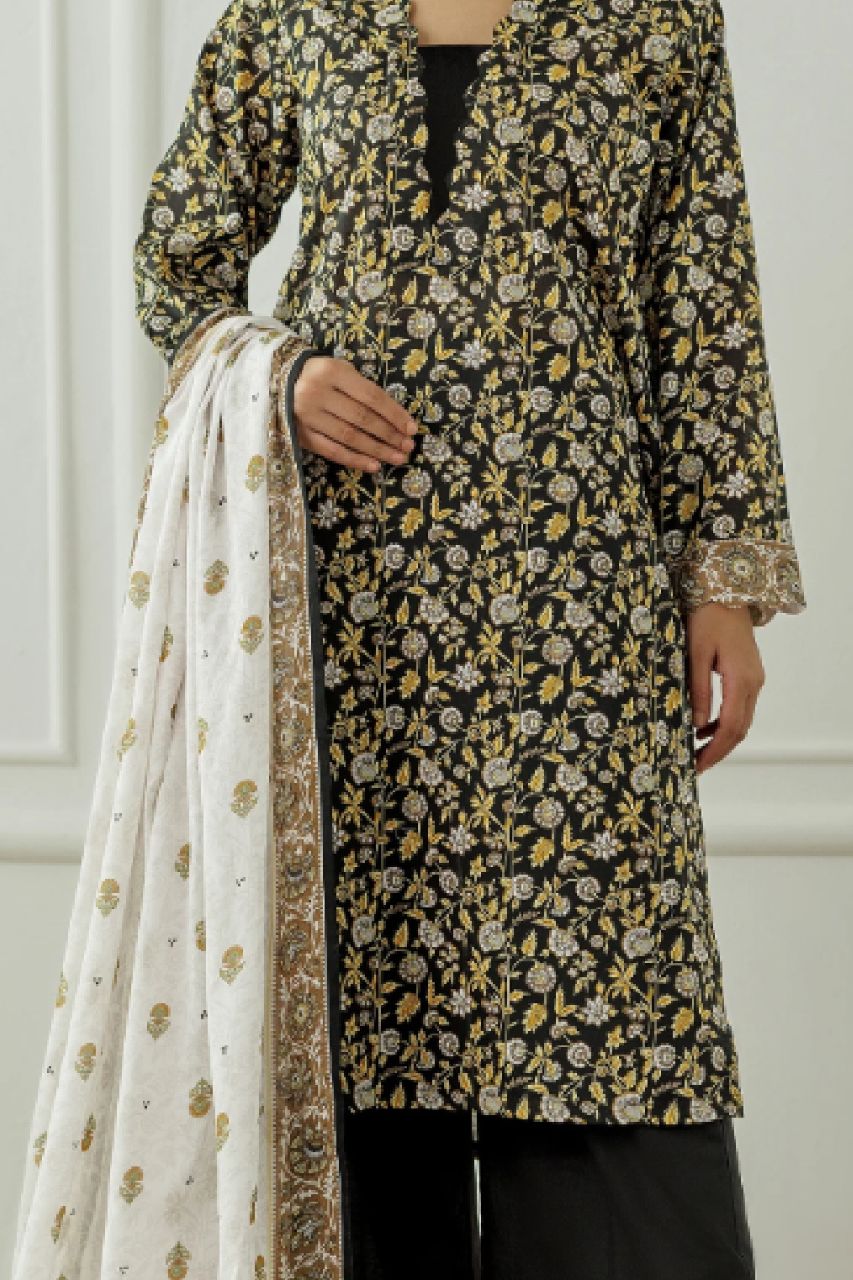Orient Printed Lawn 3PC