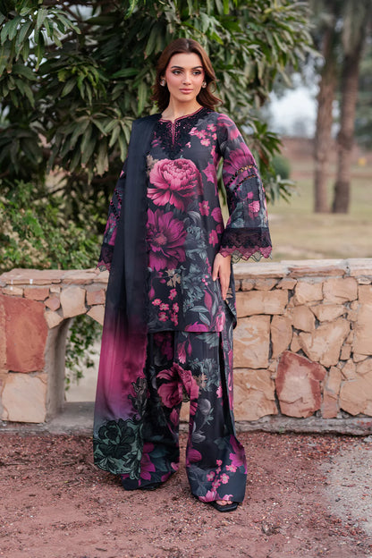 Iznik Embroiderd & Digital Printed Lawn 3PC