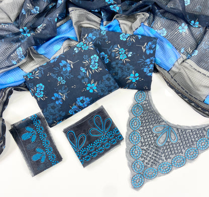 Parizad By Anaya Noor Digital Printed With Sequins Patches 3-PC