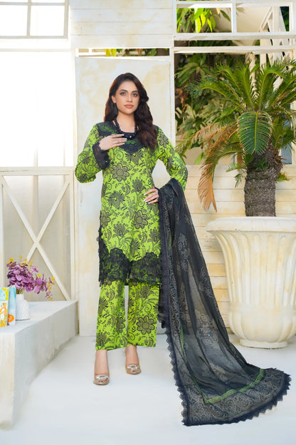 Dastoor By Anaya Noor Digital Printed Cambric With Patches 3-PC