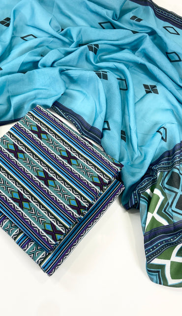 Bareeza Printed Khaddar 3PC