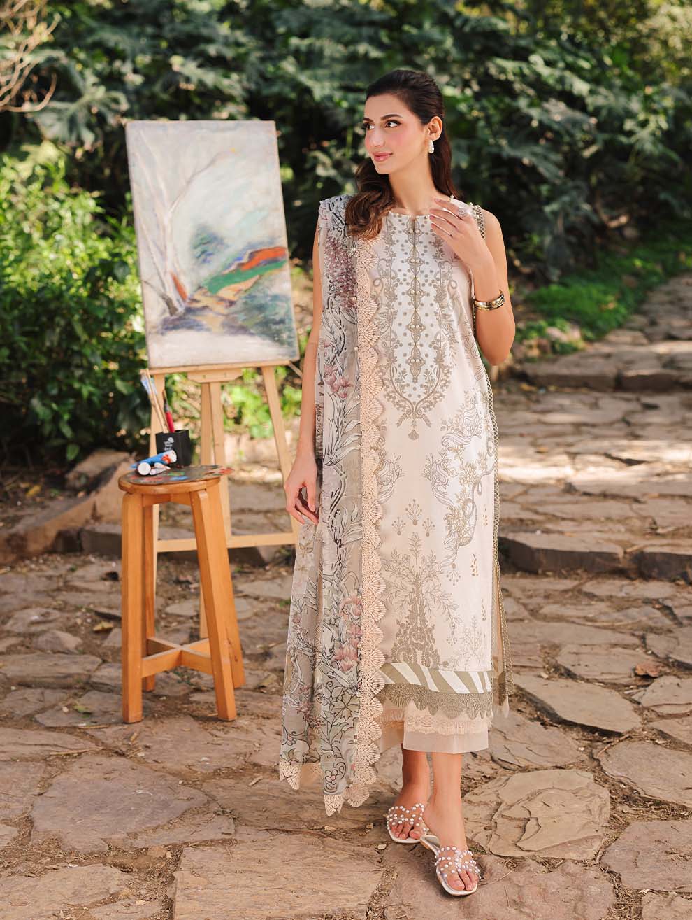 Jade By Firdous Digital Printed Lawn 3PC