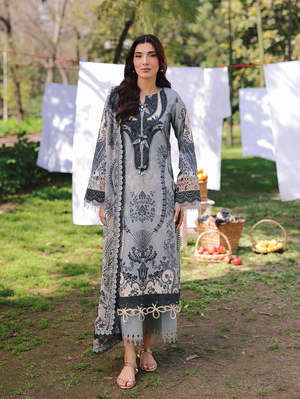 Jade By Firdous Digital Printed Lawn 3PC