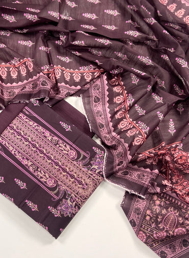 Mausummery Digital Printed Khaddar 3PC