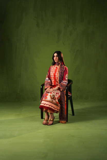 Aangan By Paltar Premium Printed Lawn 3PC