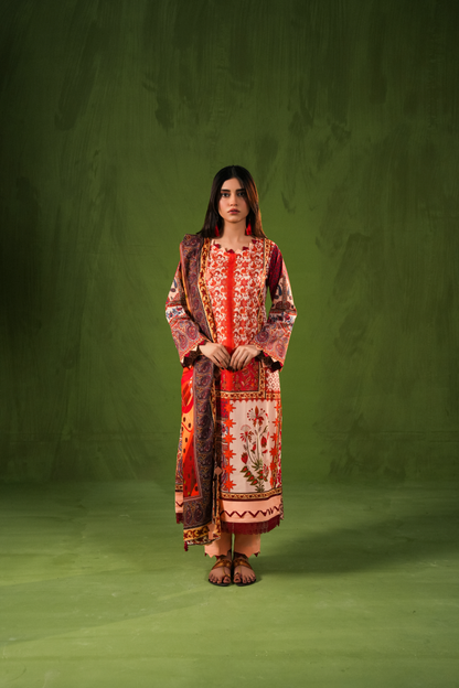 Aangan By Paltar Premium Printed Lawn 3PC