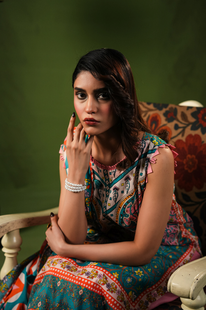Aangan By Paltar Premium Printed Lawn 3PC