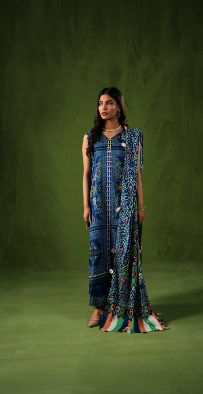 Aangan By Paltar Premium Printed Lawn 3PC