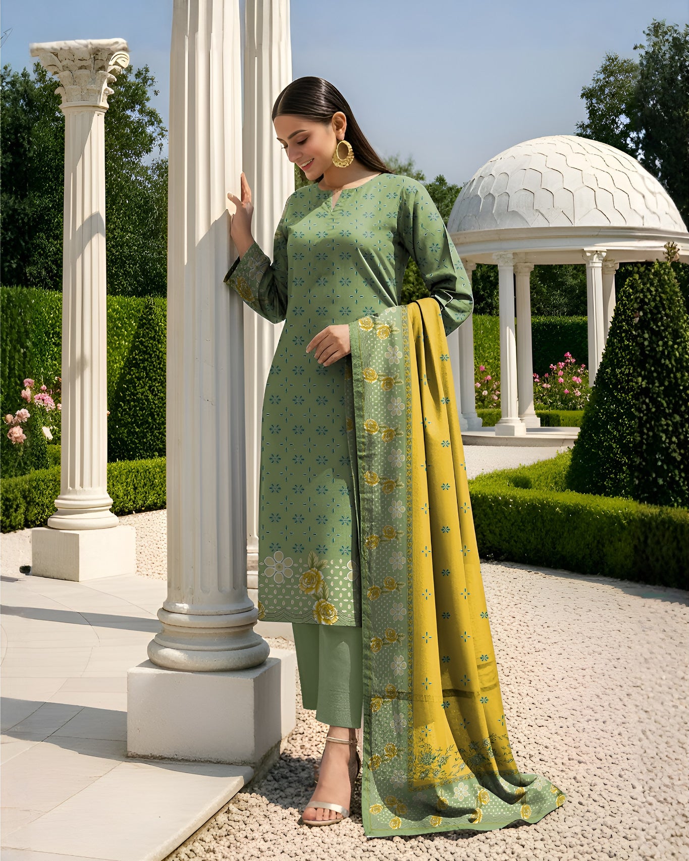 Nisha Designer Digital Printed Lawn 3PC