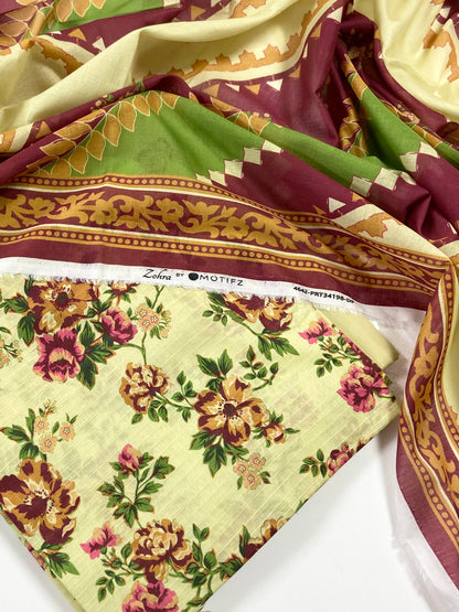 Motifz Zohra Digital Printed Lawn 3PC