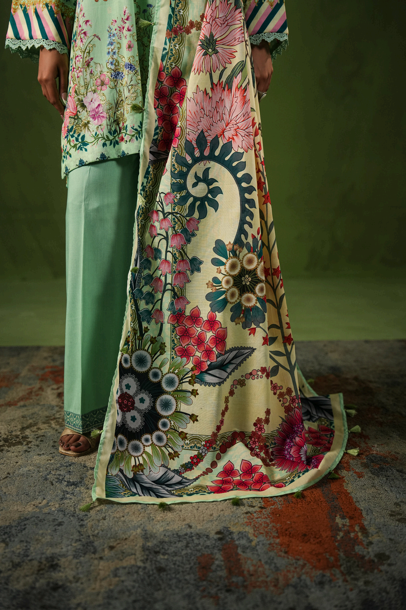 Aangan By Paltar Premium Printed Lawn 3PC