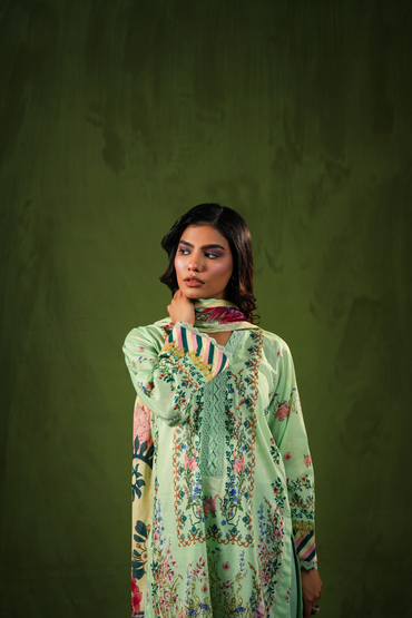 Aangan By Paltar Premium Printed Lawn 3PC