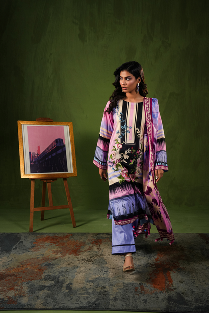 Aangan By Paltar Premium Printed Lawn 3PC