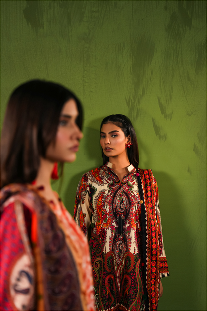 Aangan By Paltar Premium Printed Lawn 3PC