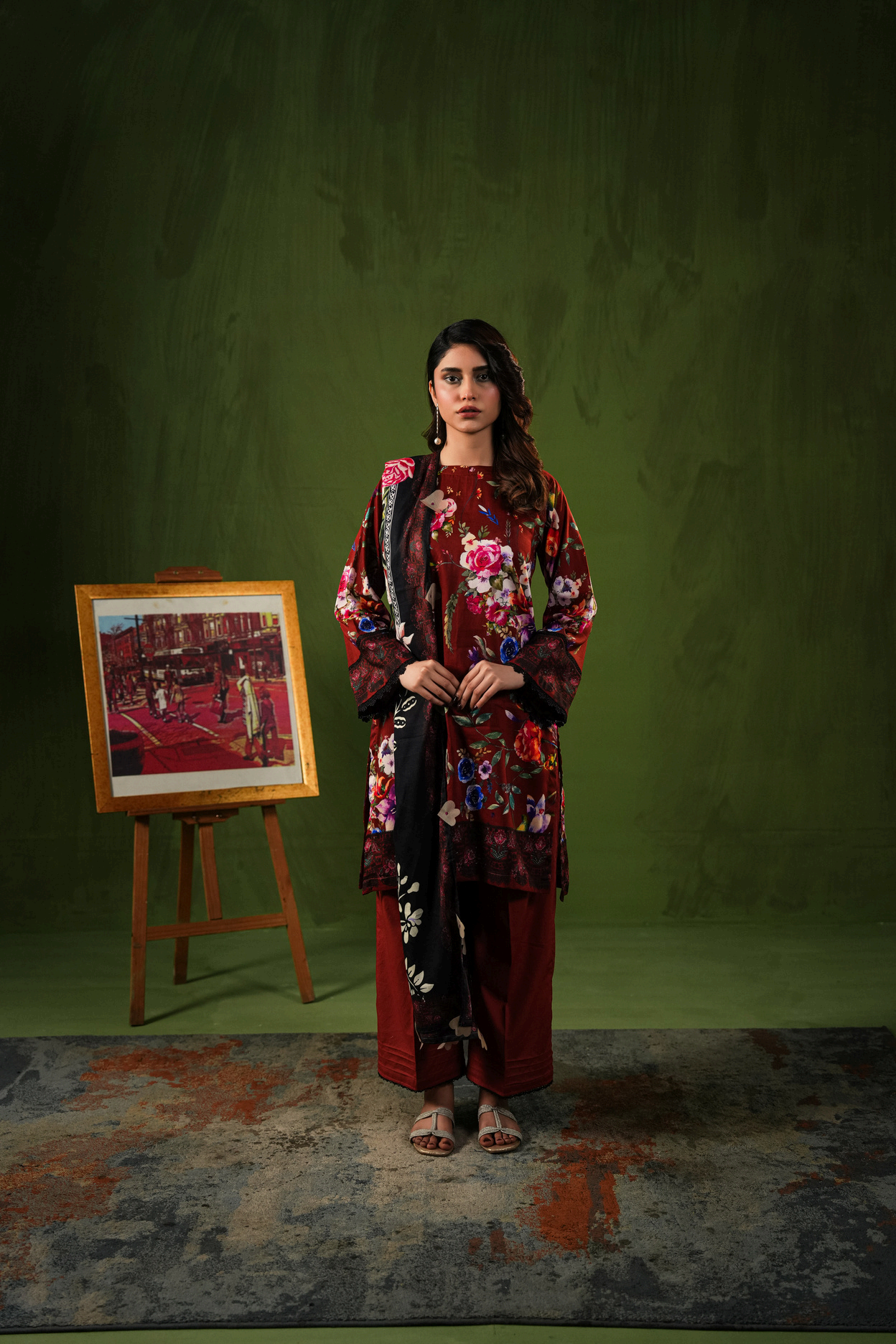 Aangan By Paltar Premium Printed Lawn 3PC
