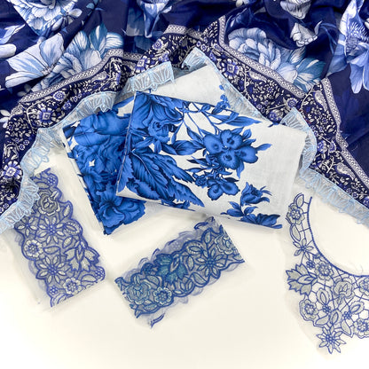 Iznik Emb Khaddar With Patches 3PC