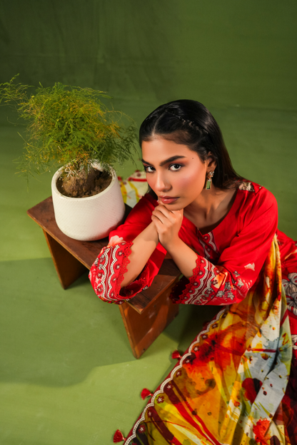 Aangan By Paltar Premium Printed Lawn 3PC