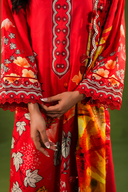 Aangan By Paltar Premium Printed Lawn 3PC