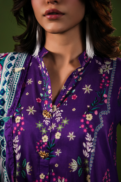 Aangan By Paltar Premium Printed Lawn 3PC