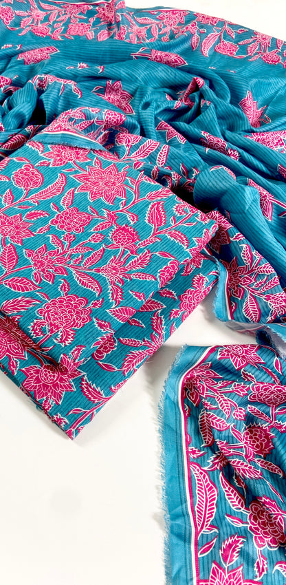 Bareeze Digital Printed Slub Khaddar 3PC