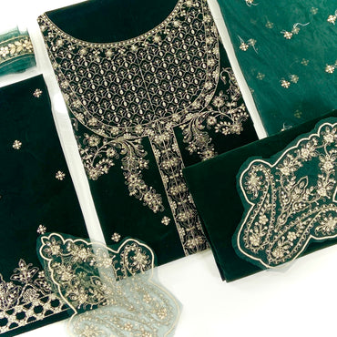 Maria B Sweet Velvet Embroidered 3PC