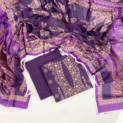 Mashaim Digital Printed Lawn 3PC