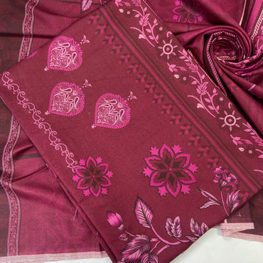 Digital Printed Wool Dhanak-Shirt