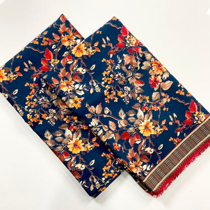 Anaya Noor Printed Bana Dora Slub Linen 2PC