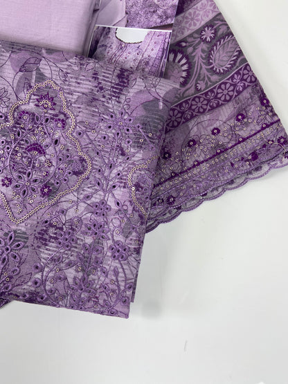 Almeerah Emb Lawn With Cutwork 3-PC
