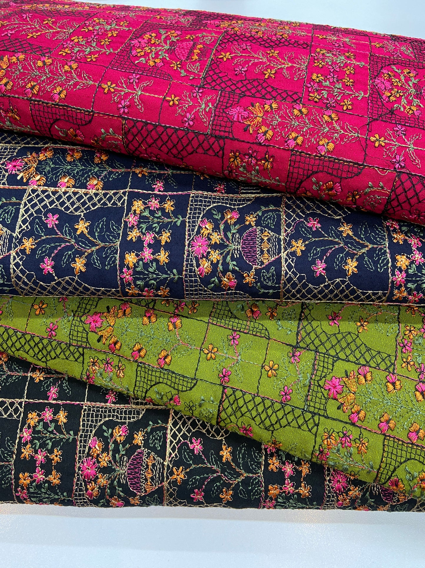 Pack of 4 – Bareeze Style Embroidered Karandi Fabric 2-PC