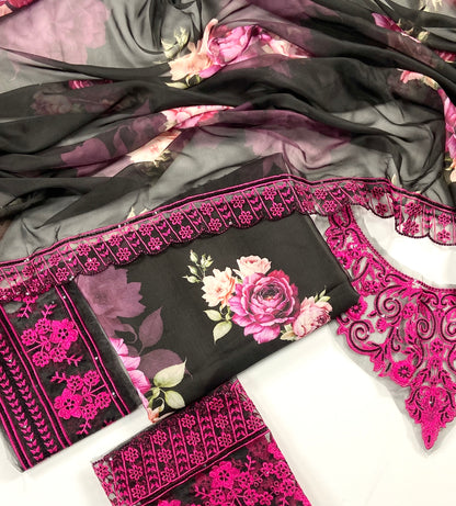 Iznik Premium Silk – With Organza Patches
